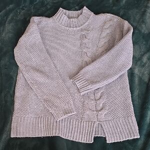 Simply Vera Vera Wang Light Gray Turtleneck Sweater